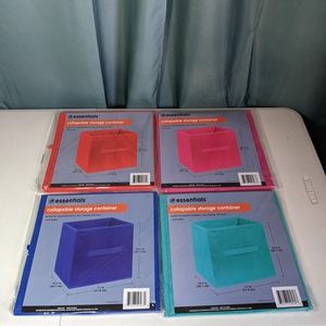 40 Collapsible Cube Storage Bin with Handles BNWT